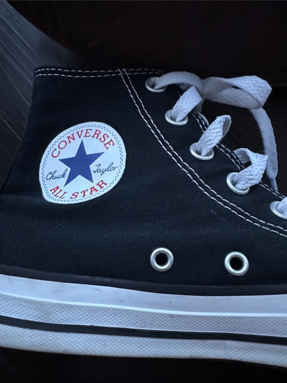 Like New Converse All Star Black and White Kids' High-Top Sneakers